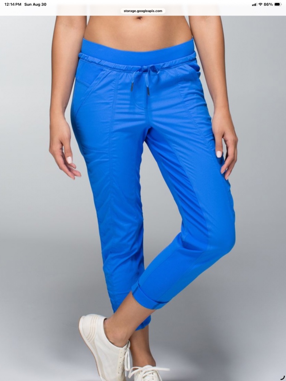 lululemon athletica Electric Blue Drawstring Track Pants